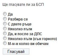Проучване на БСП